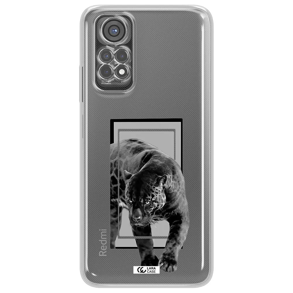 A Black Tiger With Spots On Its Face Xiaomi Redmi Note 11S Clear Tpu Case