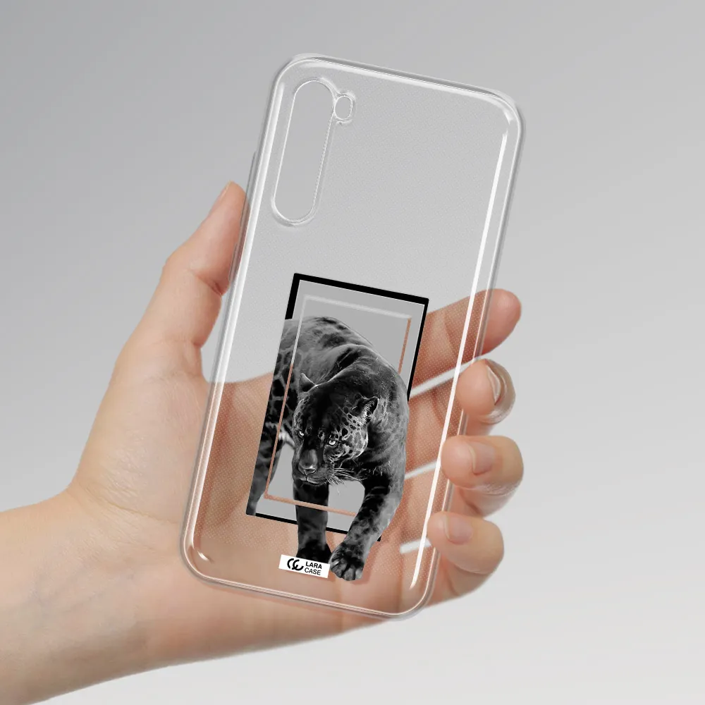 A Black Tiger With Spots On Its Face Xiaomi Redmi Note 8T Clear Tpu Case