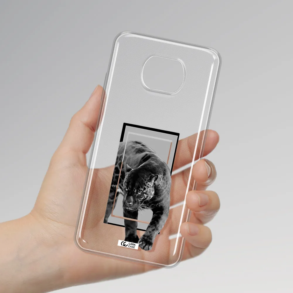 A Black Tiger With Spots On Its Face Xiaomi Redmi Note 9T Clear Tpu Case