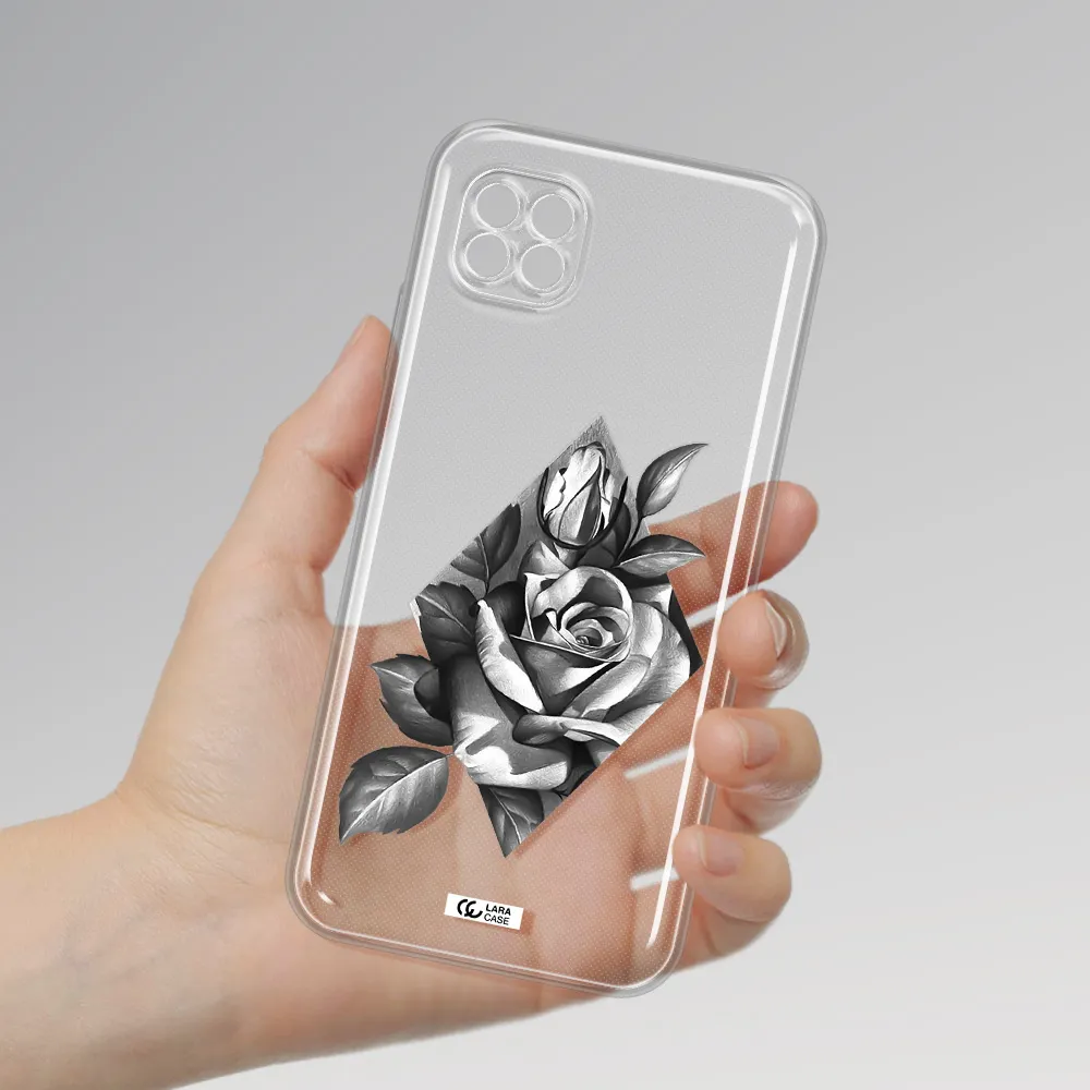 A Drawing Of A Rose Huawei Nova 7I Clear Tpu Case