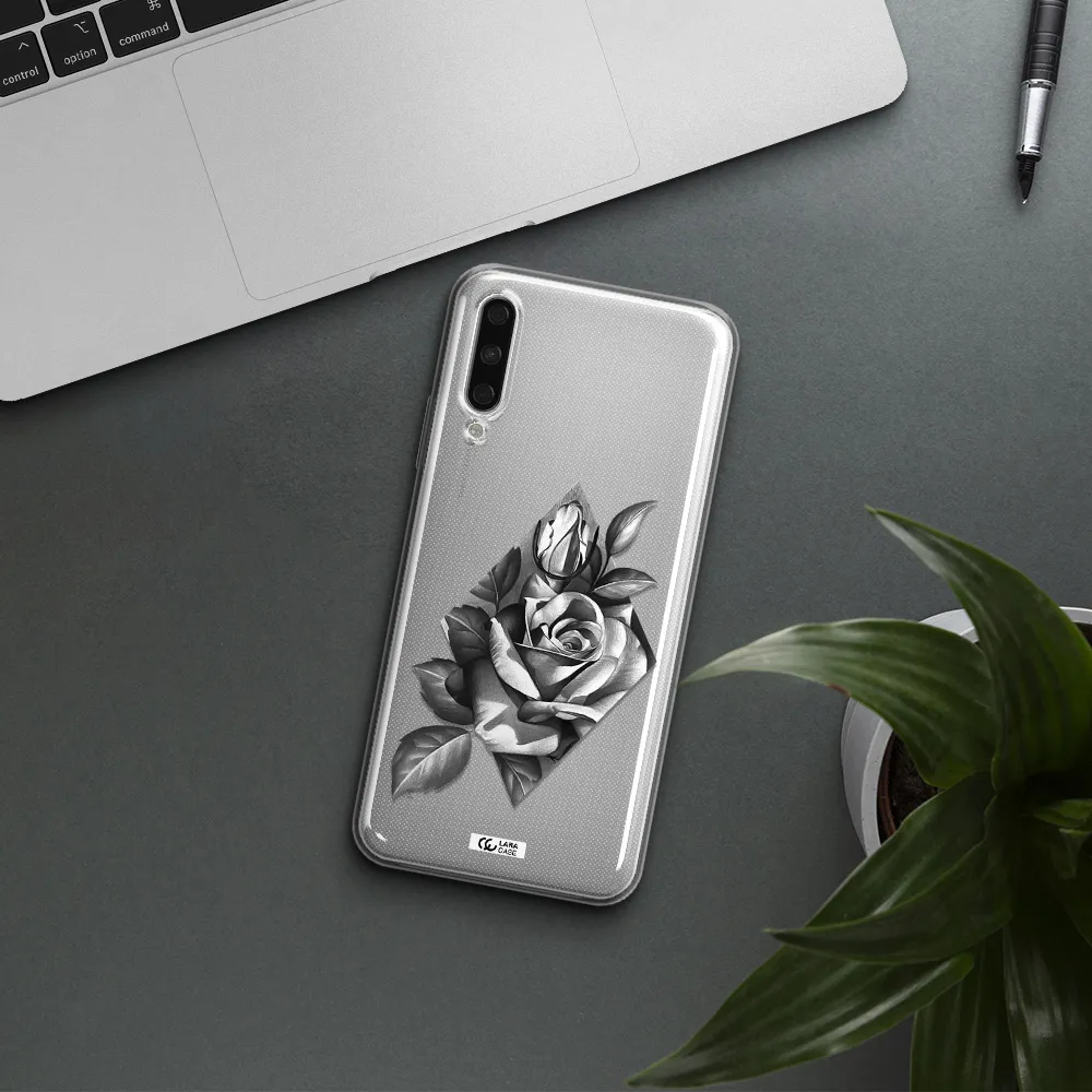 A Drawing Of A Rose Huawei Y9S Clear Tpu Case