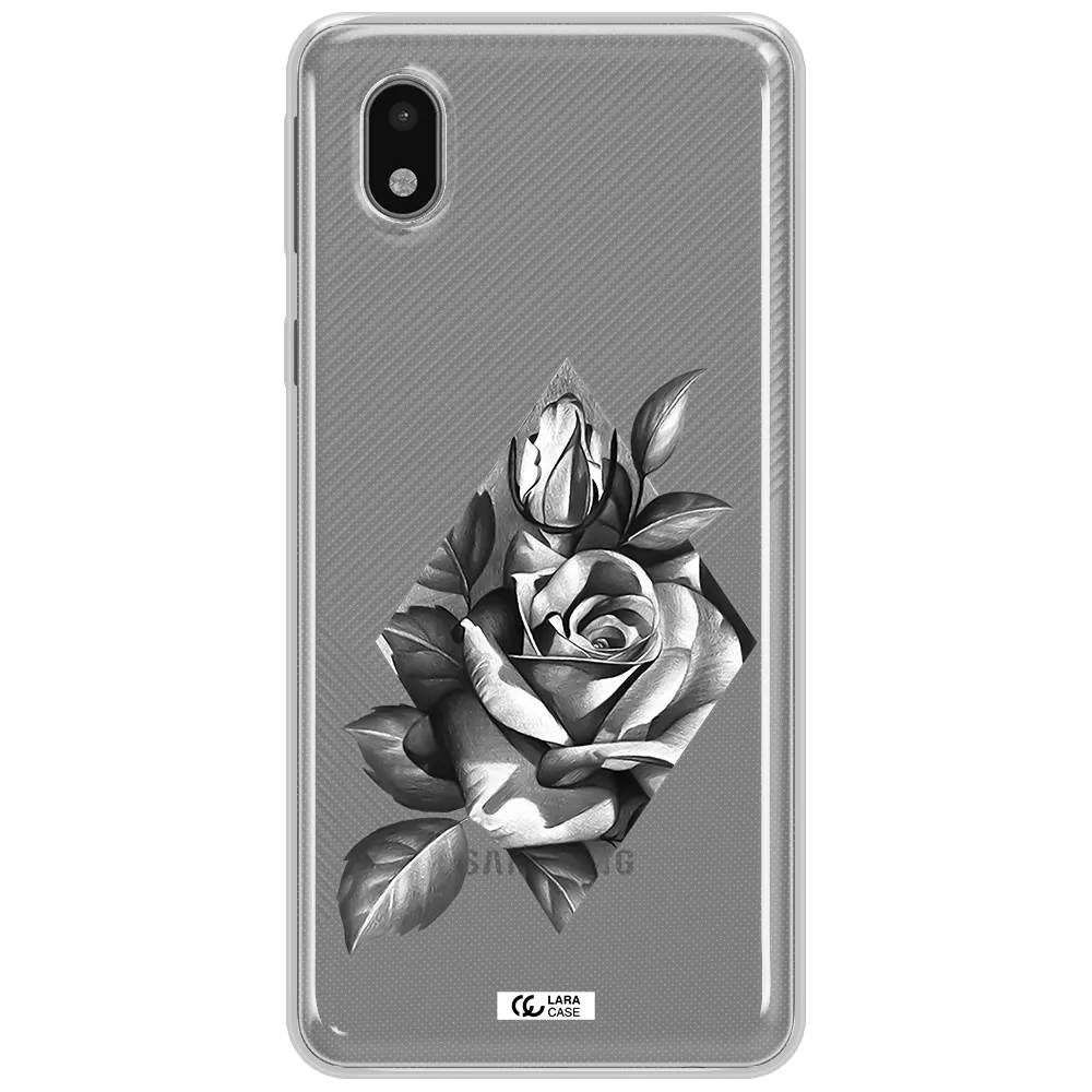 A Drawing Of A Rose Samsung A01 Core Clear Tpu Case