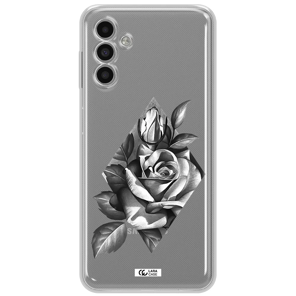 A Drawing Of A Rose Samsung A13 5G Clear Tpu Case