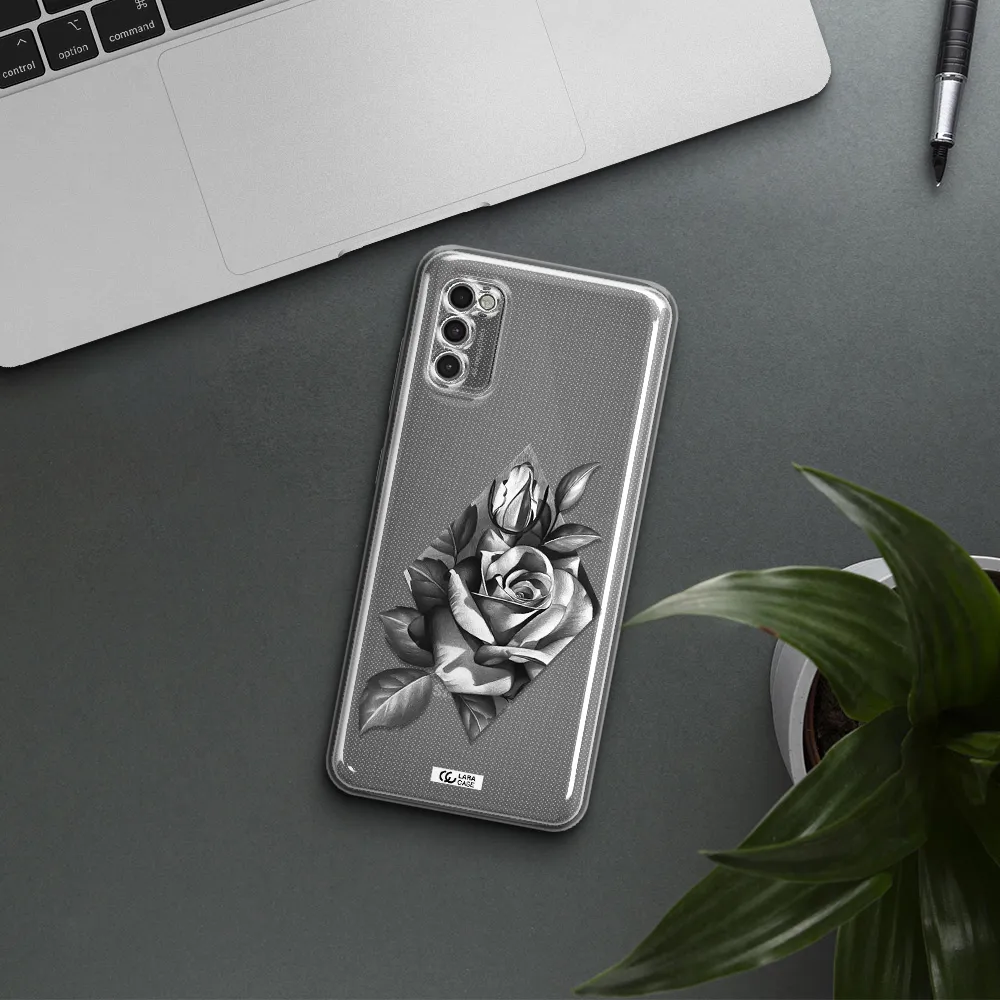 A Drawing Of A Rose Samsung A41 Clear Tpu Case