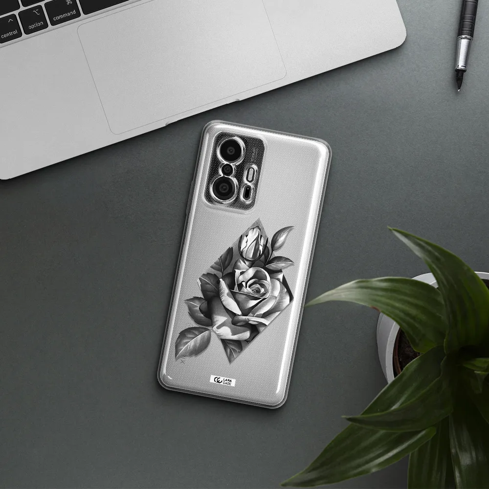 A Drawing Of A Rose Xiaomi 11T Pro Clear Tpu Case