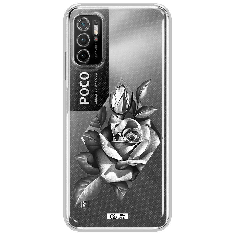 A Drawing Of A Rose Xiaomi Poco M3 Pro Clear Tpu Case
