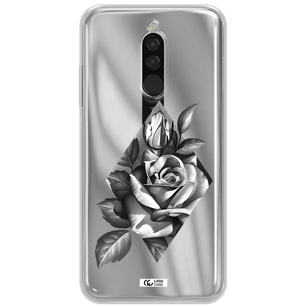 A Drawing Of A Rose Xiaomi Redmi 8 Clear Tpu Case