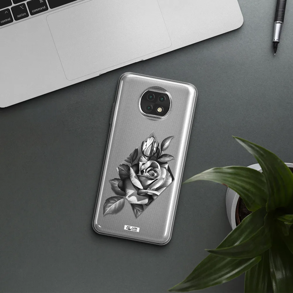 A Drawing Of A Rose Xiaomi Redmi Note 9T Clear Tpu Case