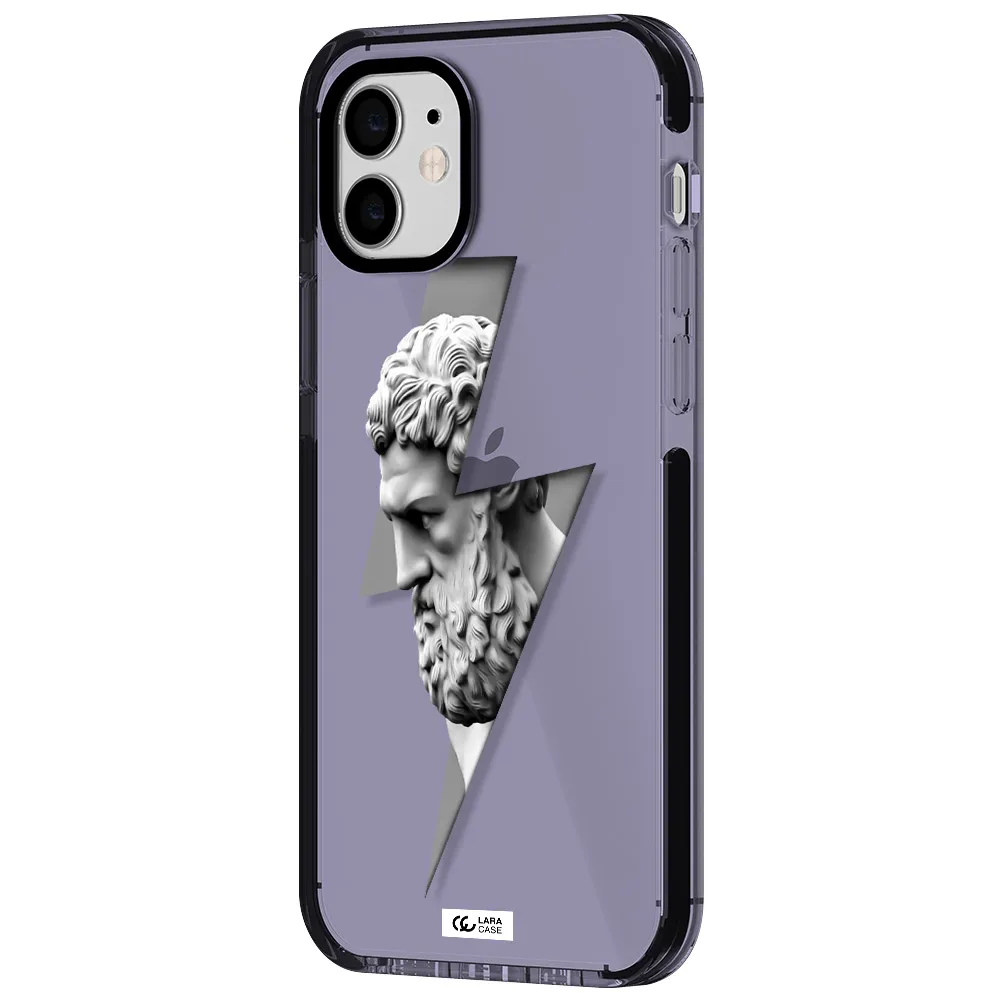 a statue of a man with a beard Apple iPhone 11 impact Lilac Case