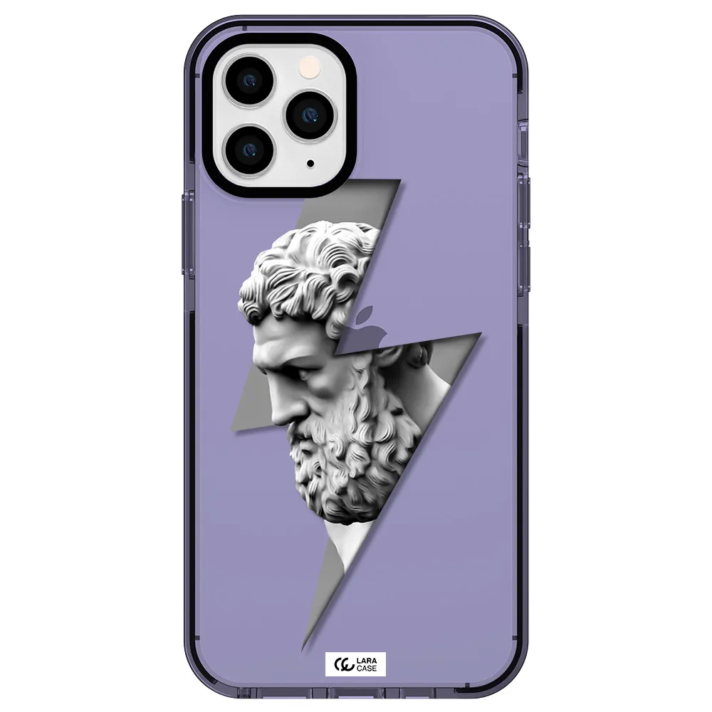 a statue of a man with a beard Apple iPhone 11 pro max impact Lilac Case