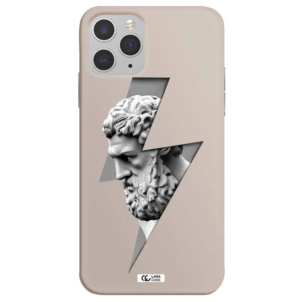 a statue of a man with a beard Apple iPhone 11 pro max Silicone Stone Case