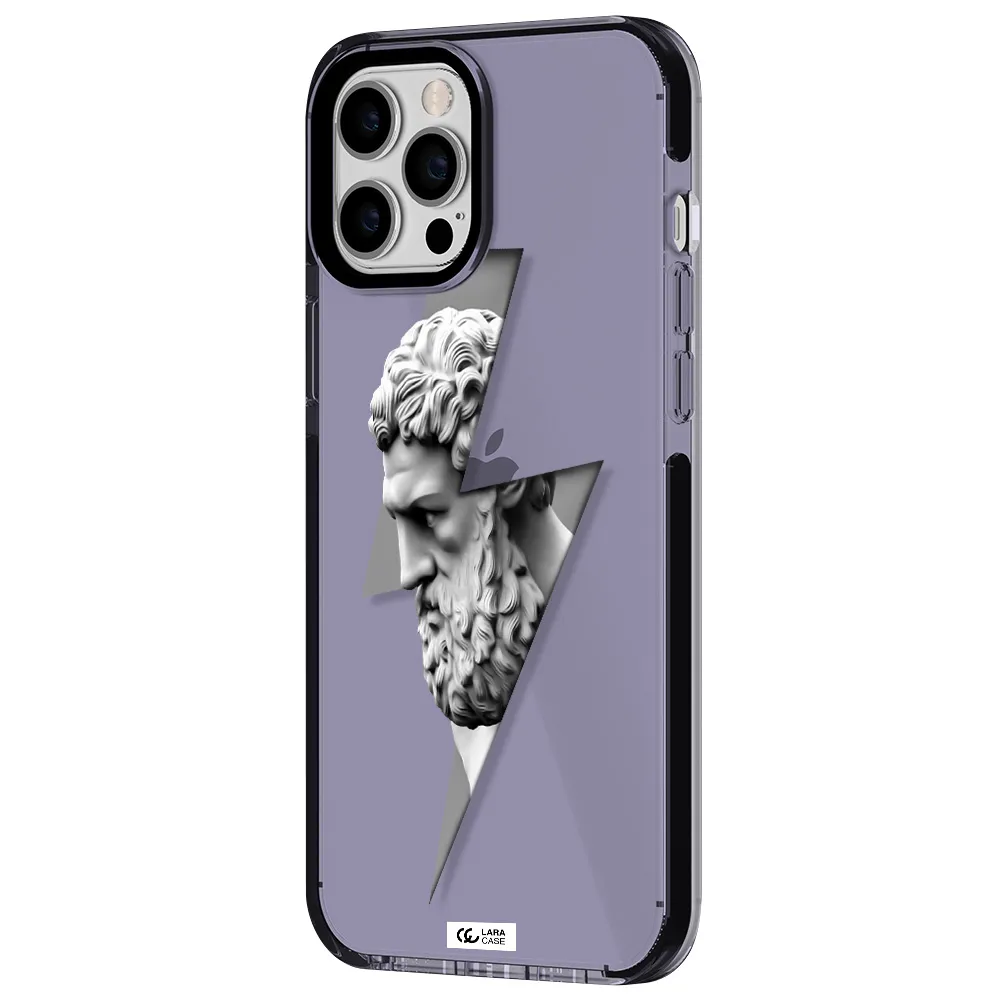 a statue of a man with a beard Apple iPhone 12 pro max impact Lilac Case