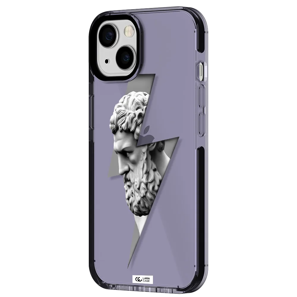 a statue of a man with a beard Apple iPhone 13 impact Lilac Case