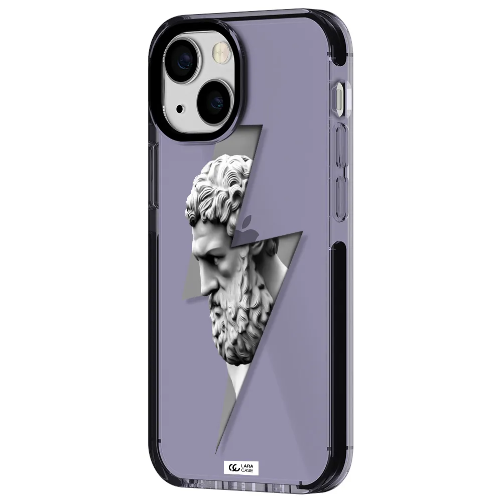 a statue of a man with a beard Apple iPhone 13 mini impact Lilac Case