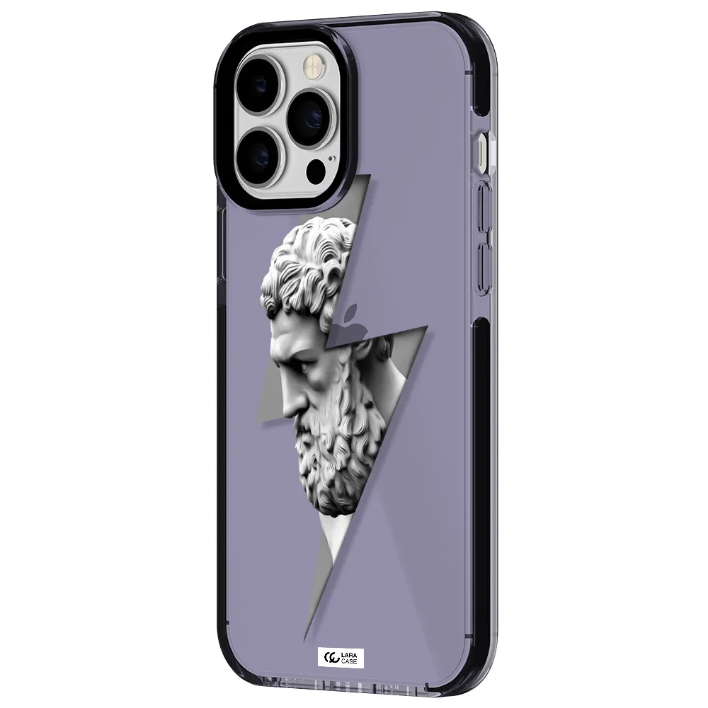 a statue of a man with a beard Apple iPhone 13 Pro Max impact Lilac Case