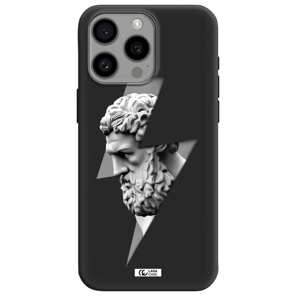 a statue of a man with a beard Apple Iphone 15 Pro max Silicone black Case