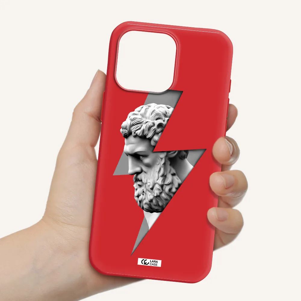 A Statue Of A Man With A Beard Apple Iphone 16 Pro Max Silicone Stone Case