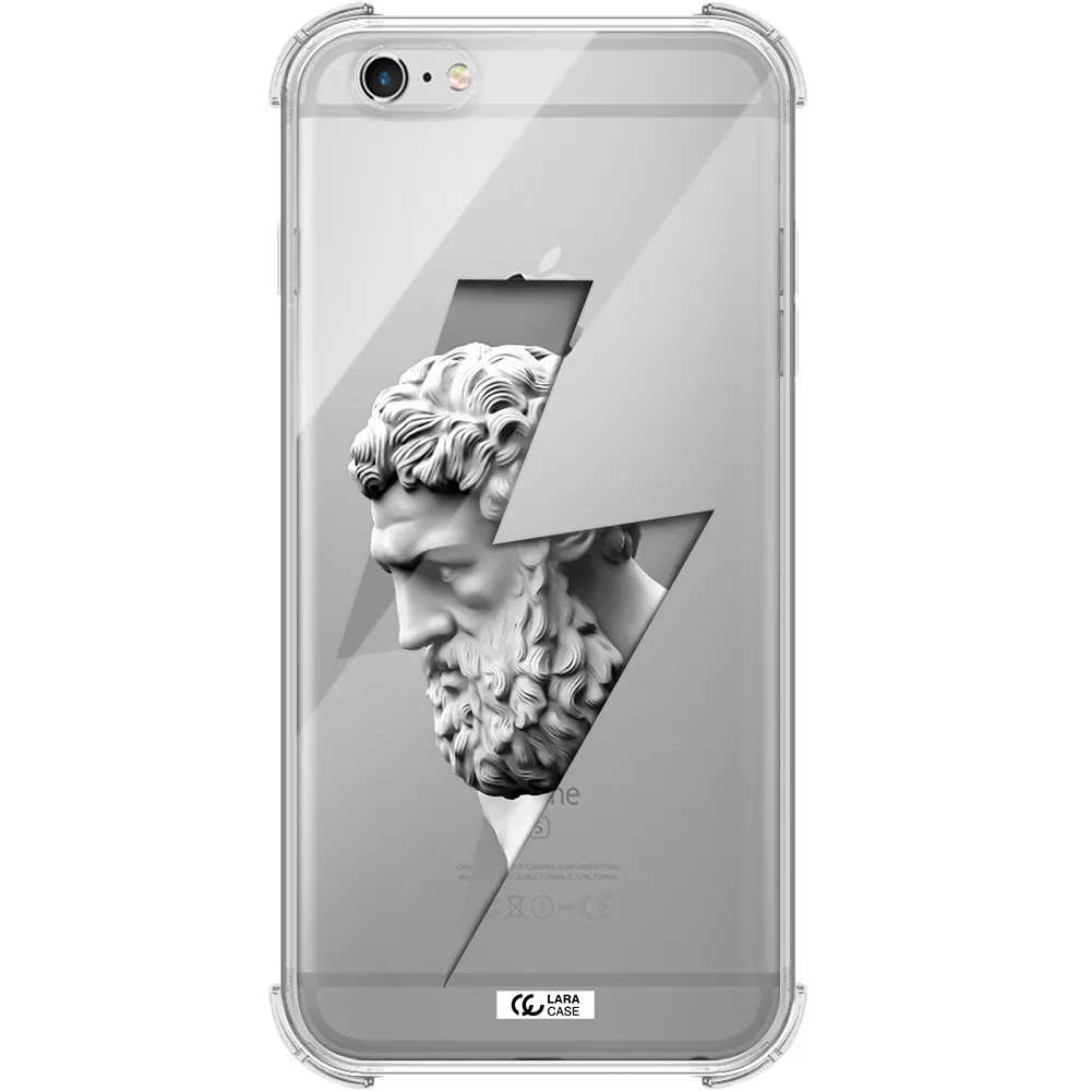 a statue of a man with a beard Apple iPhone 6 plus Clear PC Case