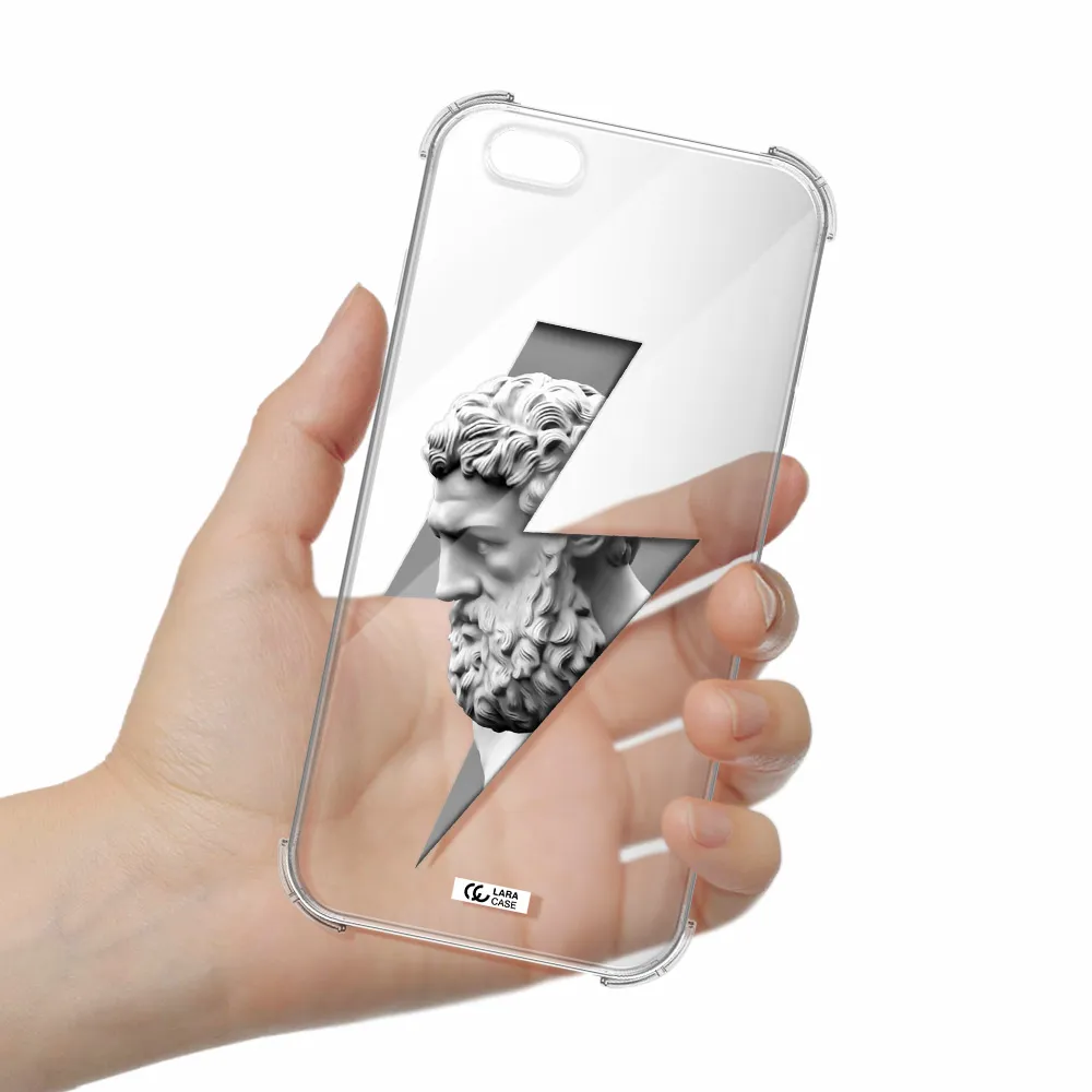 a statue of a man with a beard Apple iPhone 6 plus Clear PC Case