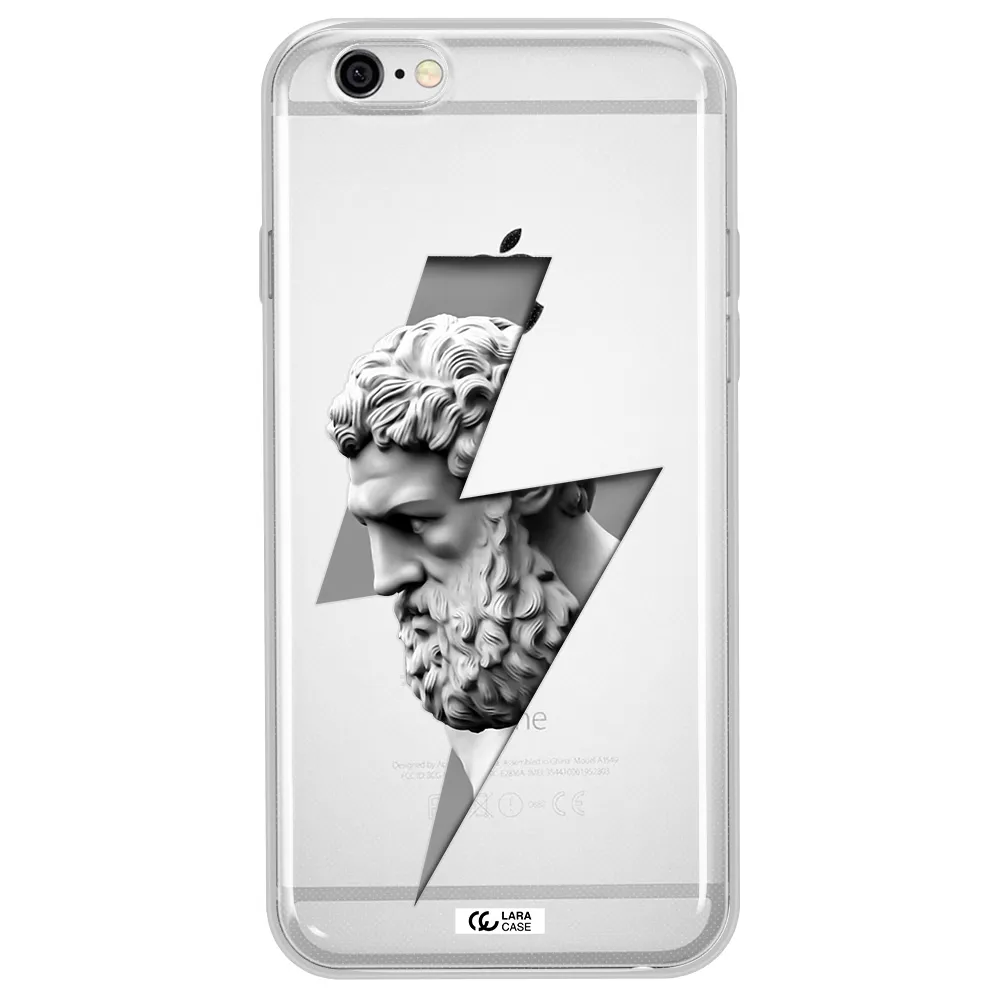a statue of a man with a beard Apple iPhone 6 plus Clear TPU Case