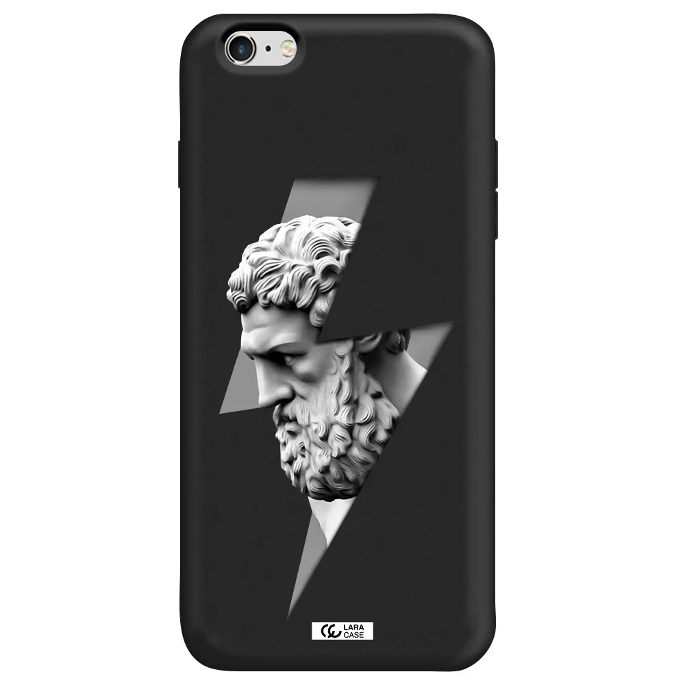 a statue of a man with a beard Apple iPhone 6 s plus Silicone black Case