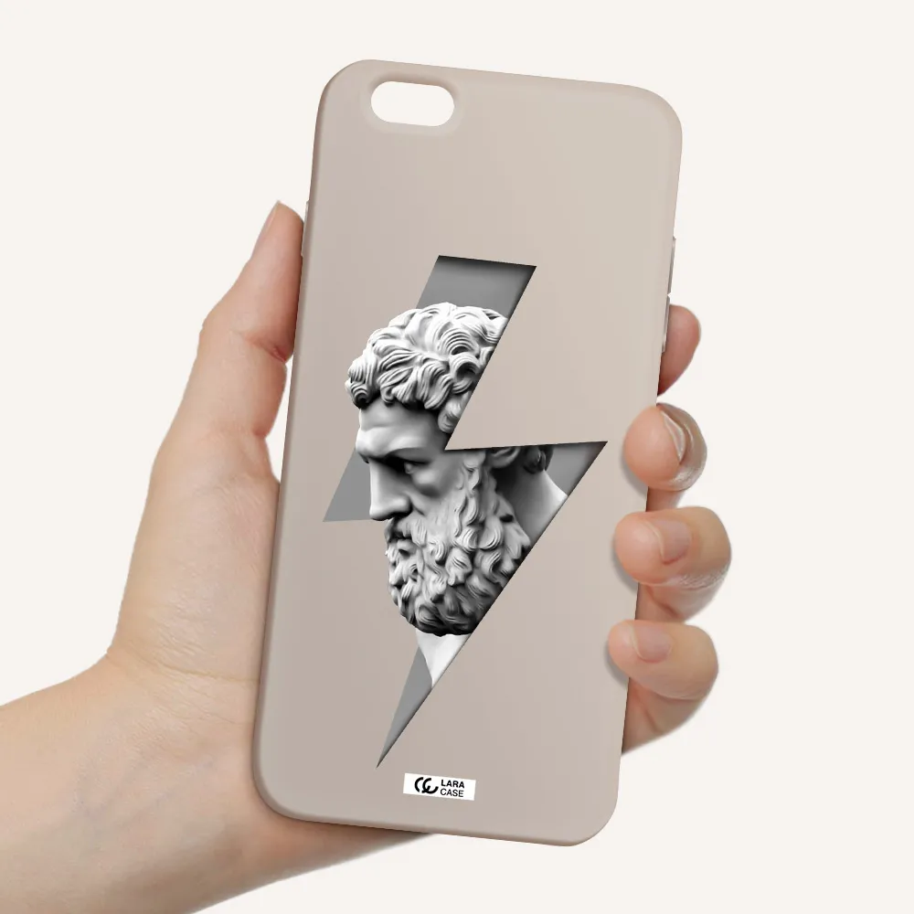 a statue of a man with a beard Apple iPhone 6 s plus Silicone Stone Case