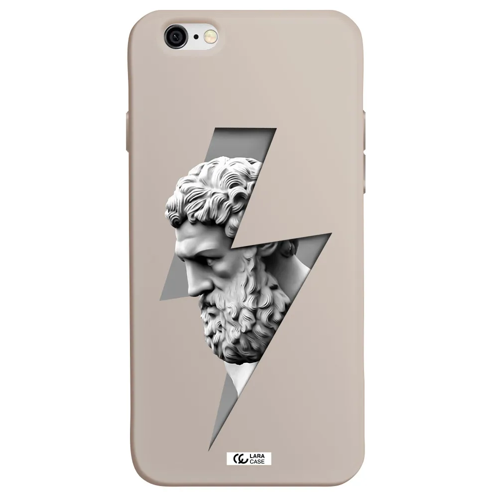 a statue of a man with a beard Apple iPhone 6 Silicone Stone Case
