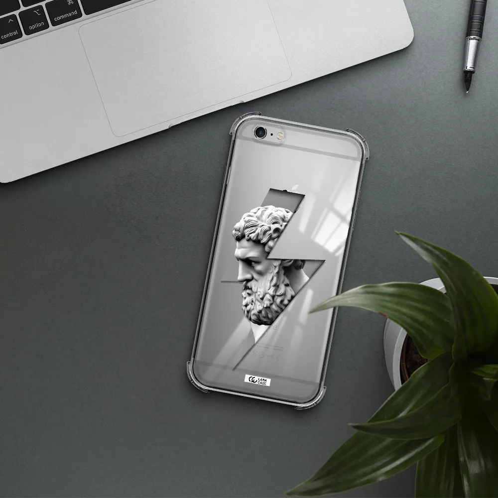 a statue of a man with a beard Apple iPhone 6S Clear PC Case