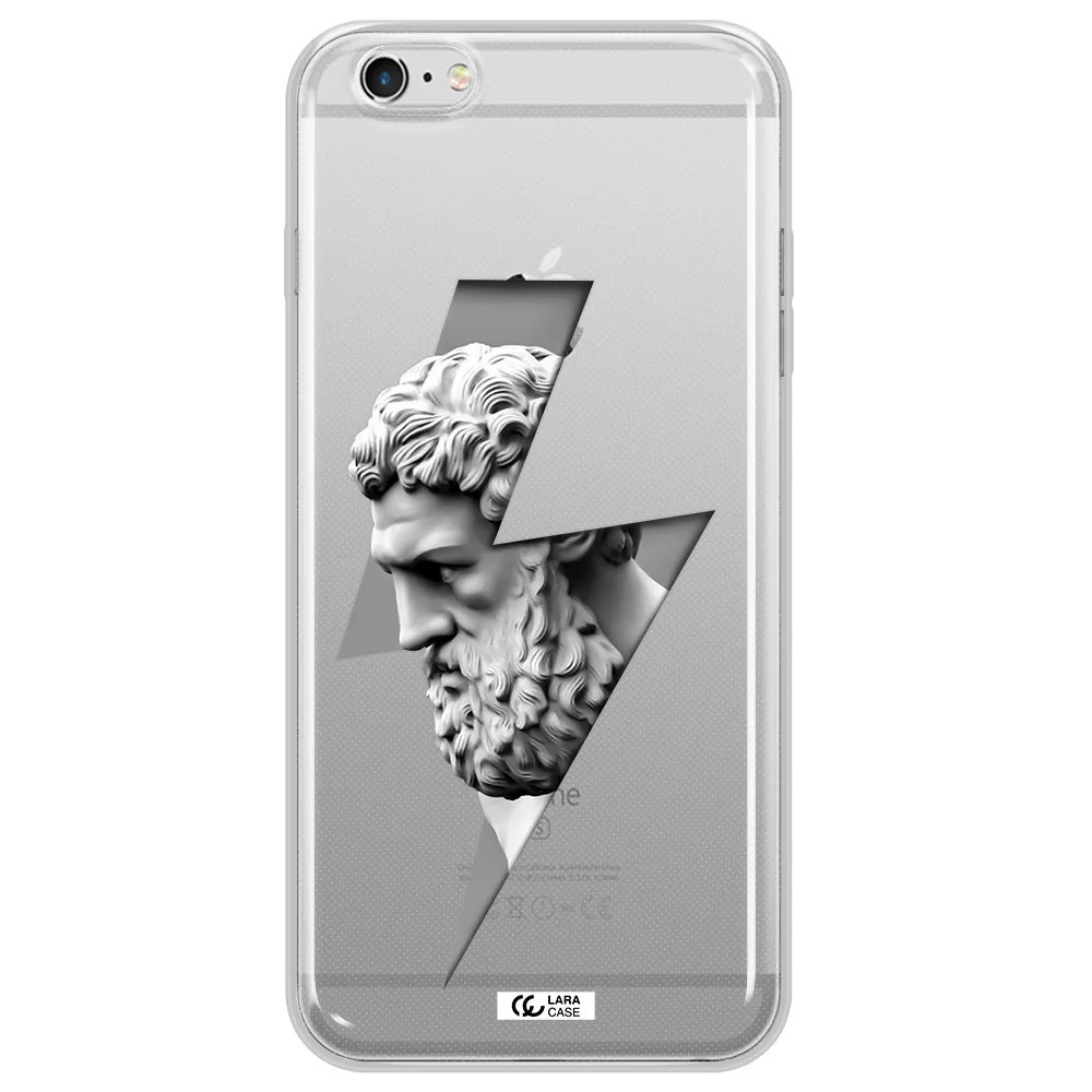 a statue of a man with a beard Apple iPhone 6S Clear TPU Case