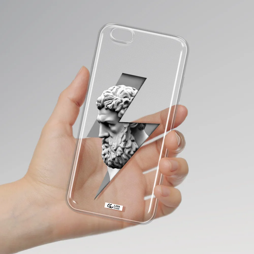 a statue of a man with a beard Apple iPhone 6S Clear TPU Case