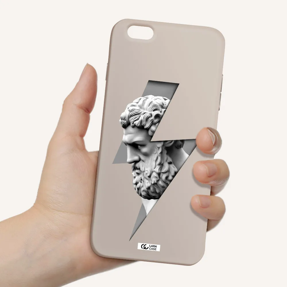 a statue of a man with a beard Apple iPhone 6S Silicone Stone Case