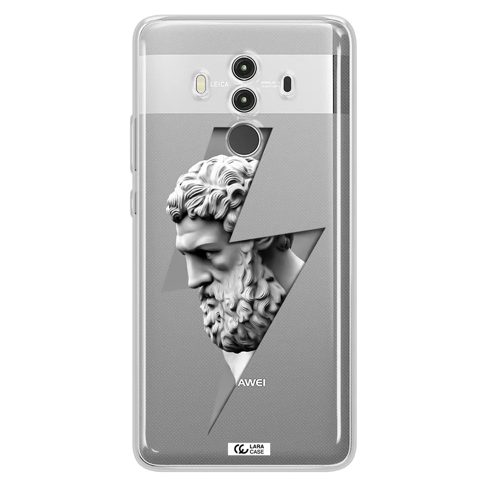 a statue of a man with a beard Huawei Mate 10 Clear TPU Case