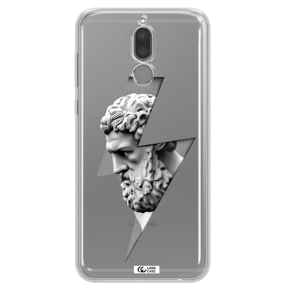 a statue of a man with a beard Huawei Mate 10 Lite Clear TPU Case