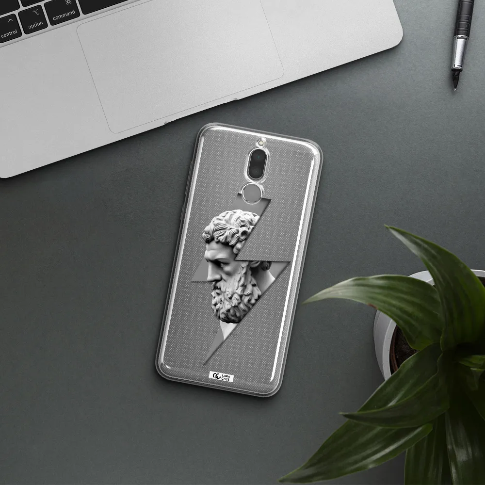 a statue of a man with a beard Huawei Mate 10 Lite Clear TPU Case