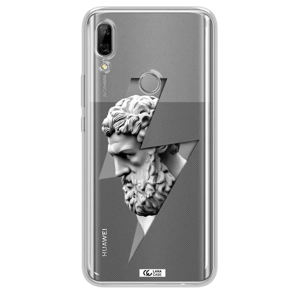 a statue of a man with a beard Huawei P Smart Z Clear TPU Case