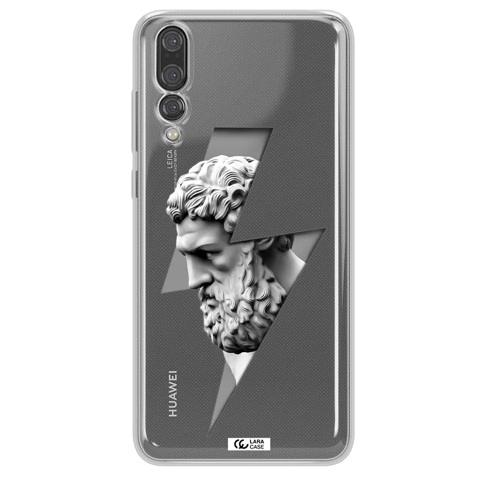 a statue of a man with a beard Huawei P20 Pro Clear TPU Case