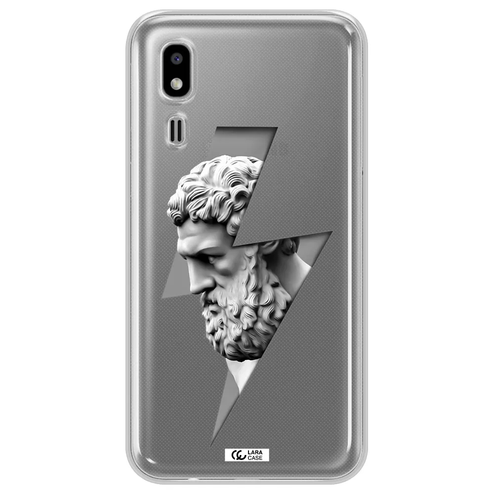 a statue of a man with a beard Samsung A2 Core Clear TPU Case