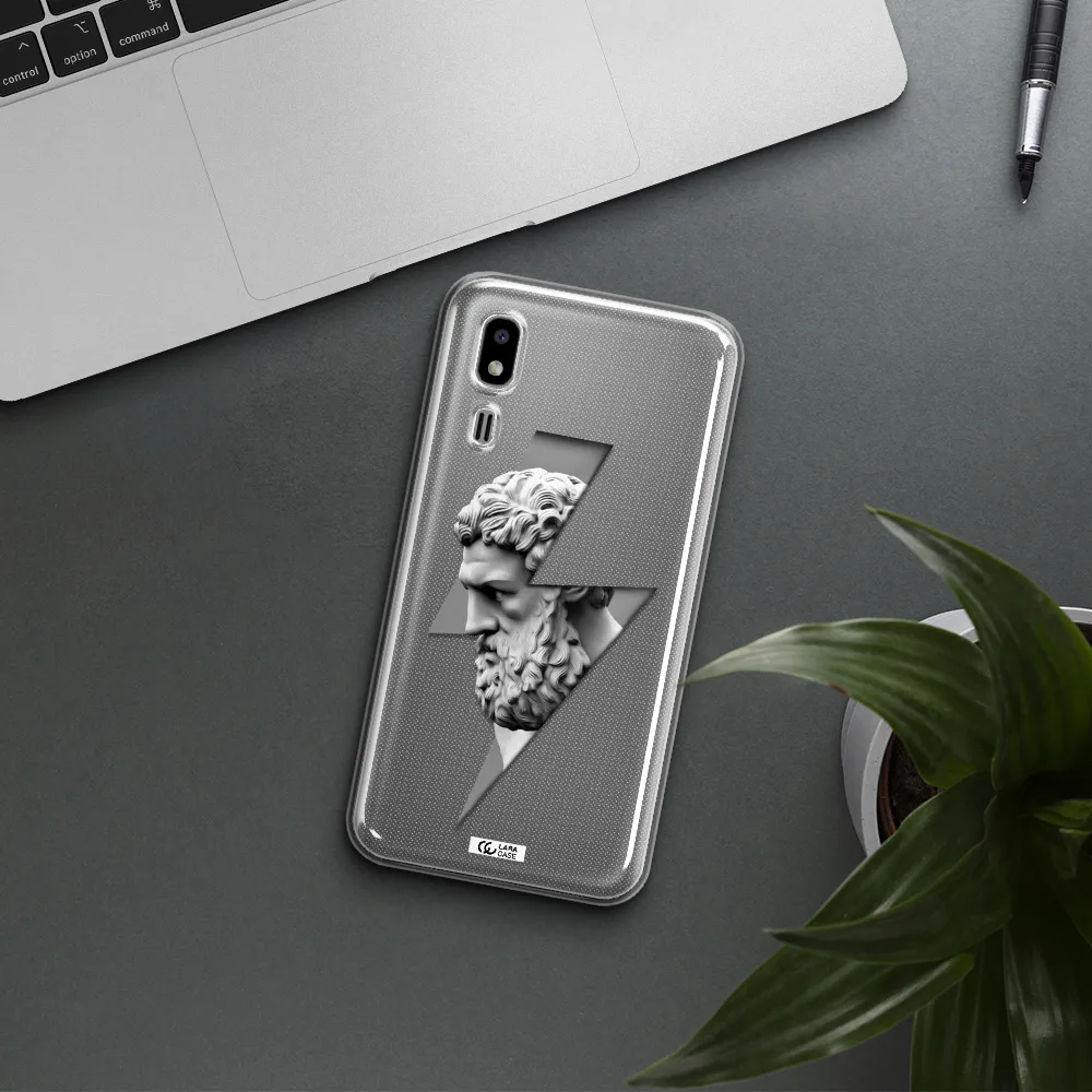 a statue of a man with a beard Samsung A2 Core Clear TPU Case
