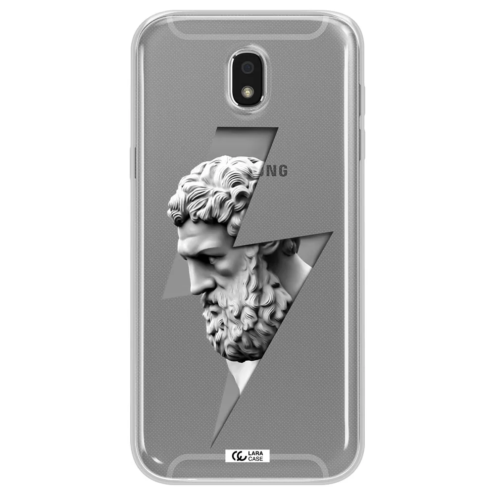 a statue of a man with a beard Samsung J5 2017 Clear TPU Case