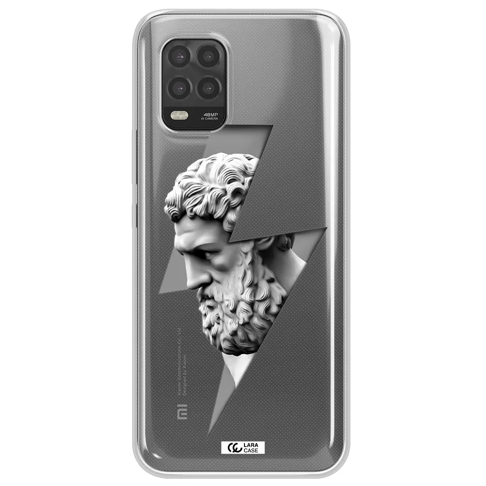 a statue of a man with a beard Xiaomi Mi 10 Lite Clear TPU Case