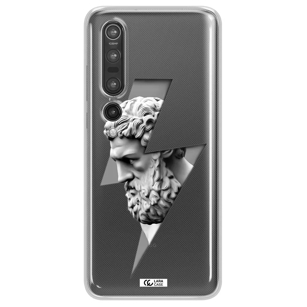 a statue of a man with a beard Xiaomi Mi 10 Pro Clear TPU Case