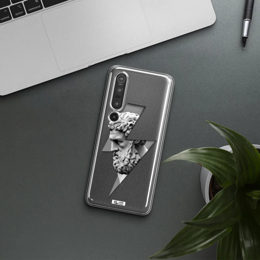 a statue of a man with a beard Xiaomi Mi 10 Pro Clear TPU Case