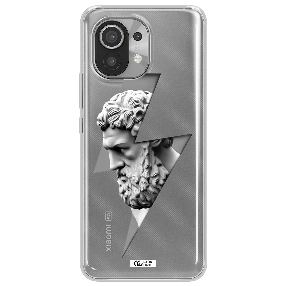 a statue of a man with a beard Xiaomi Mi 11 Clear TPU Case