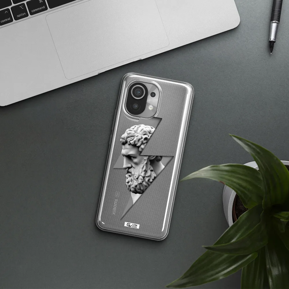a statue of a man with a beard Xiaomi Mi 11 Clear TPU Case