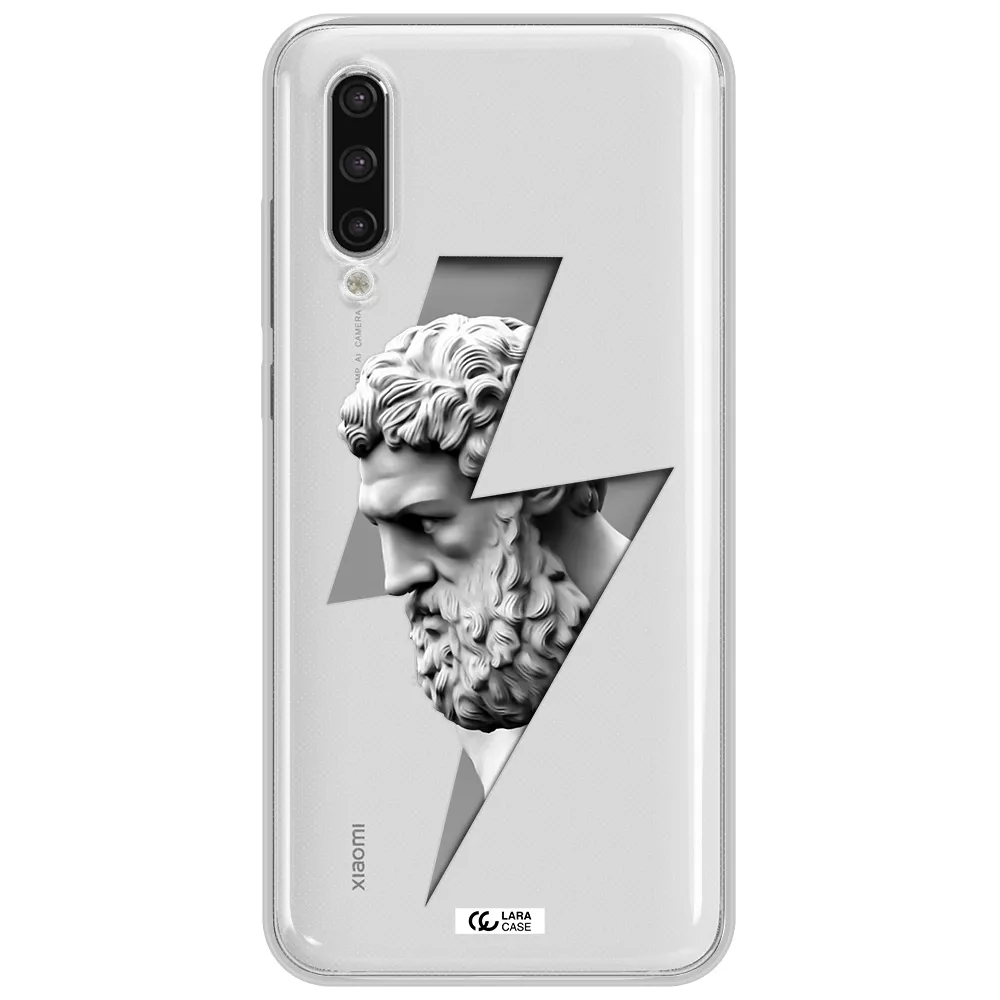 A Statue Of A Man With A Beard Xiaomi Mi 9 Lite Clear Tpu Case