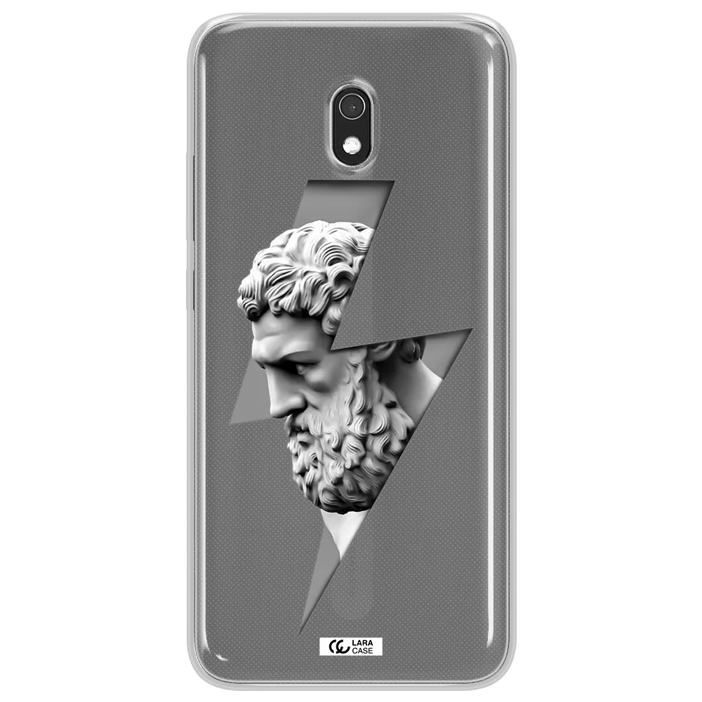 a statue of a man with a beard Xiaomi Redmi 8A Clear TPU Case