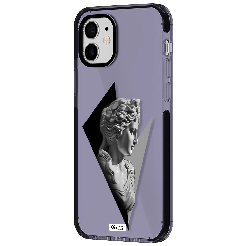 a close-up of a statue Apple iPhone 11 impact Lilac Case
