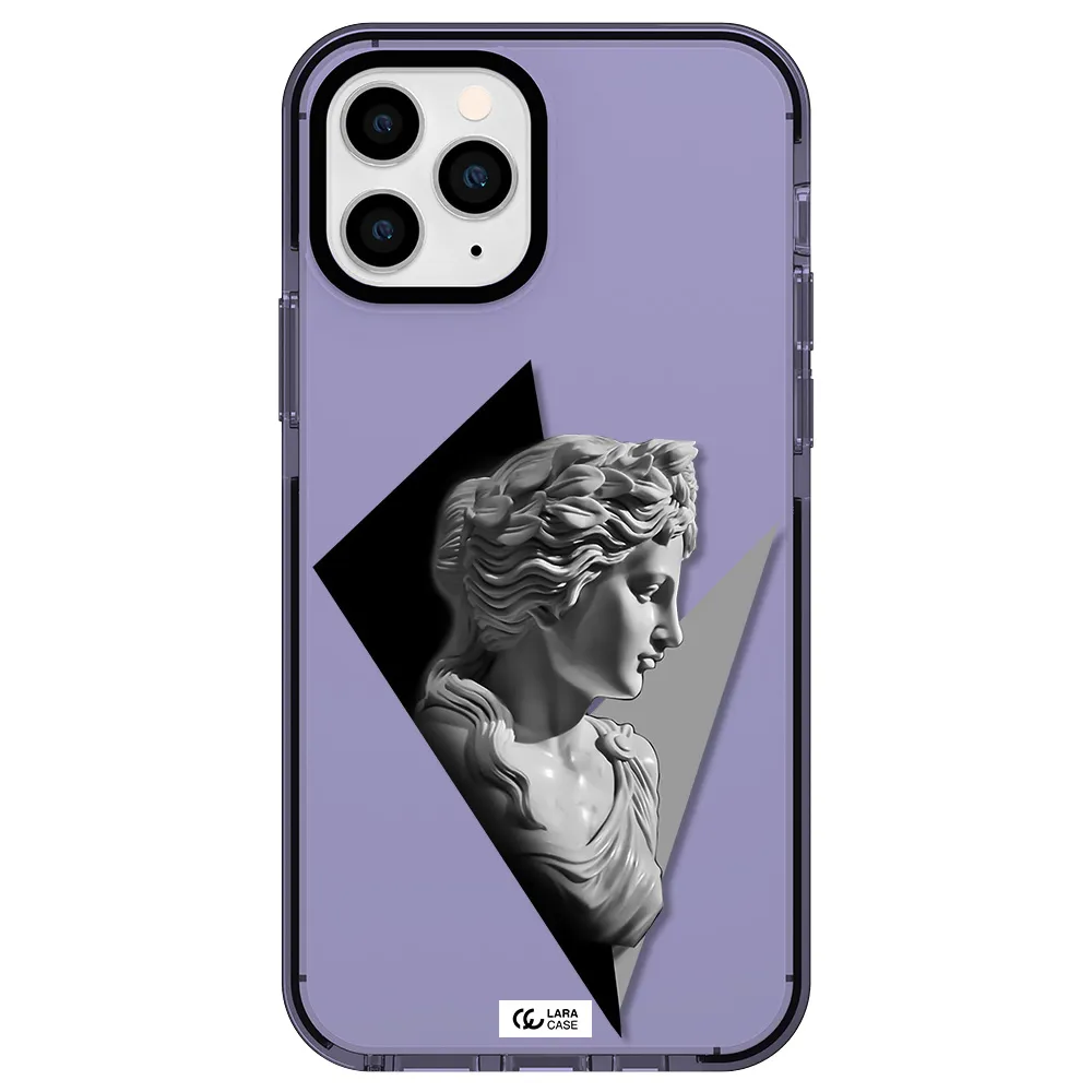a close-up of a statue Apple iPhone 11 pro max impact Lilac Case