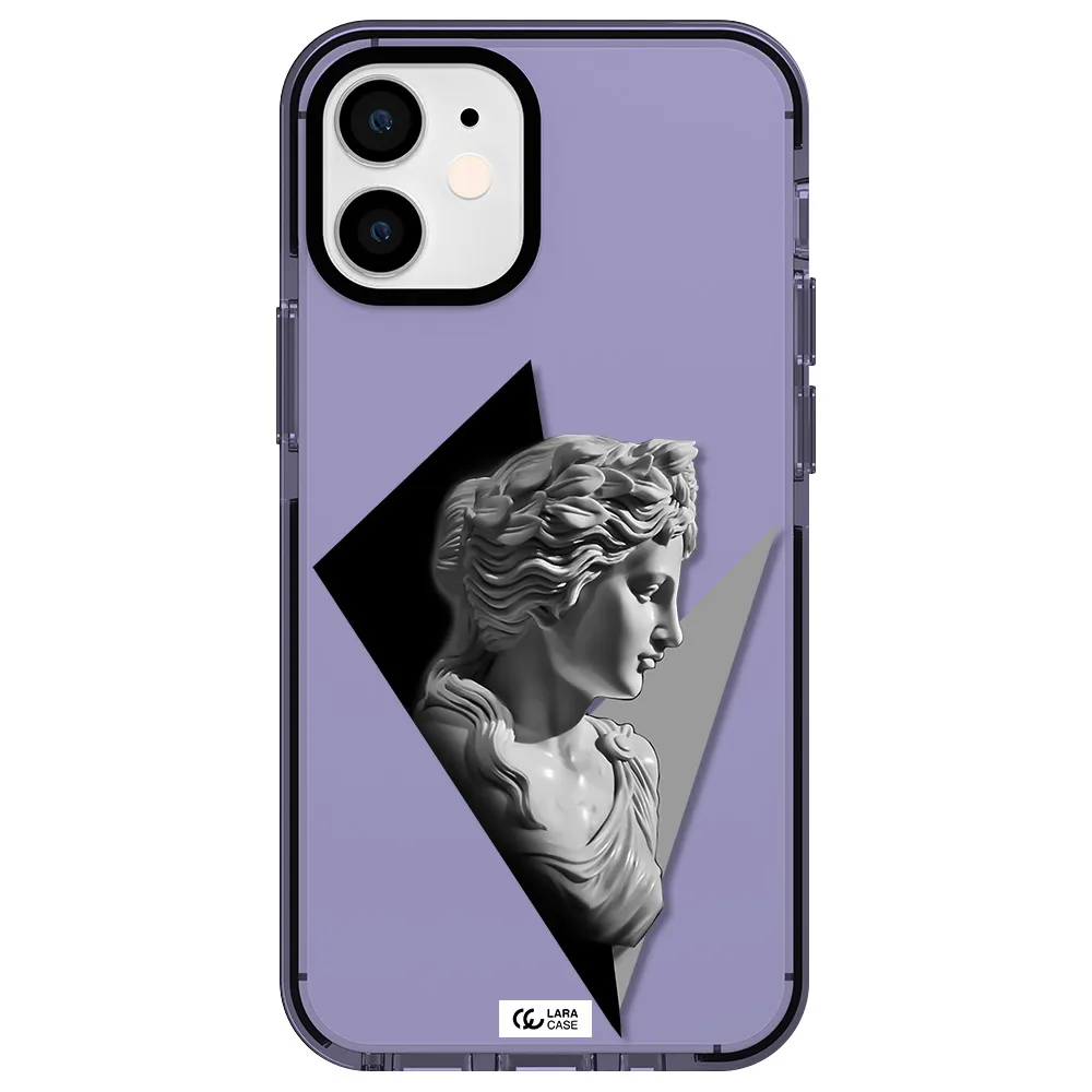 a close-up of a statue Apple iPhone 12 mini impact Lilac Case
