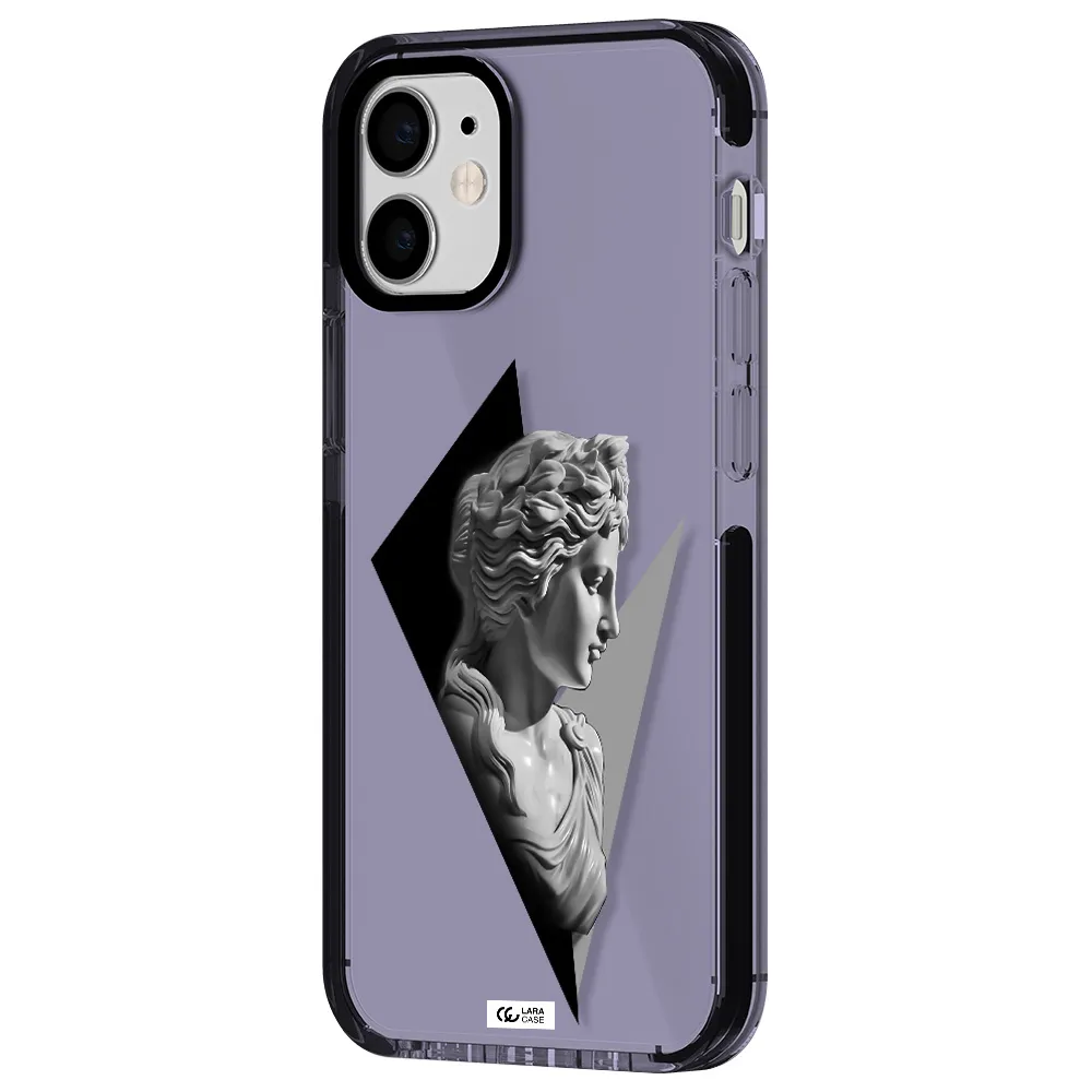 a close-up of a statue Apple iPhone 12 mini impact Lilac Case